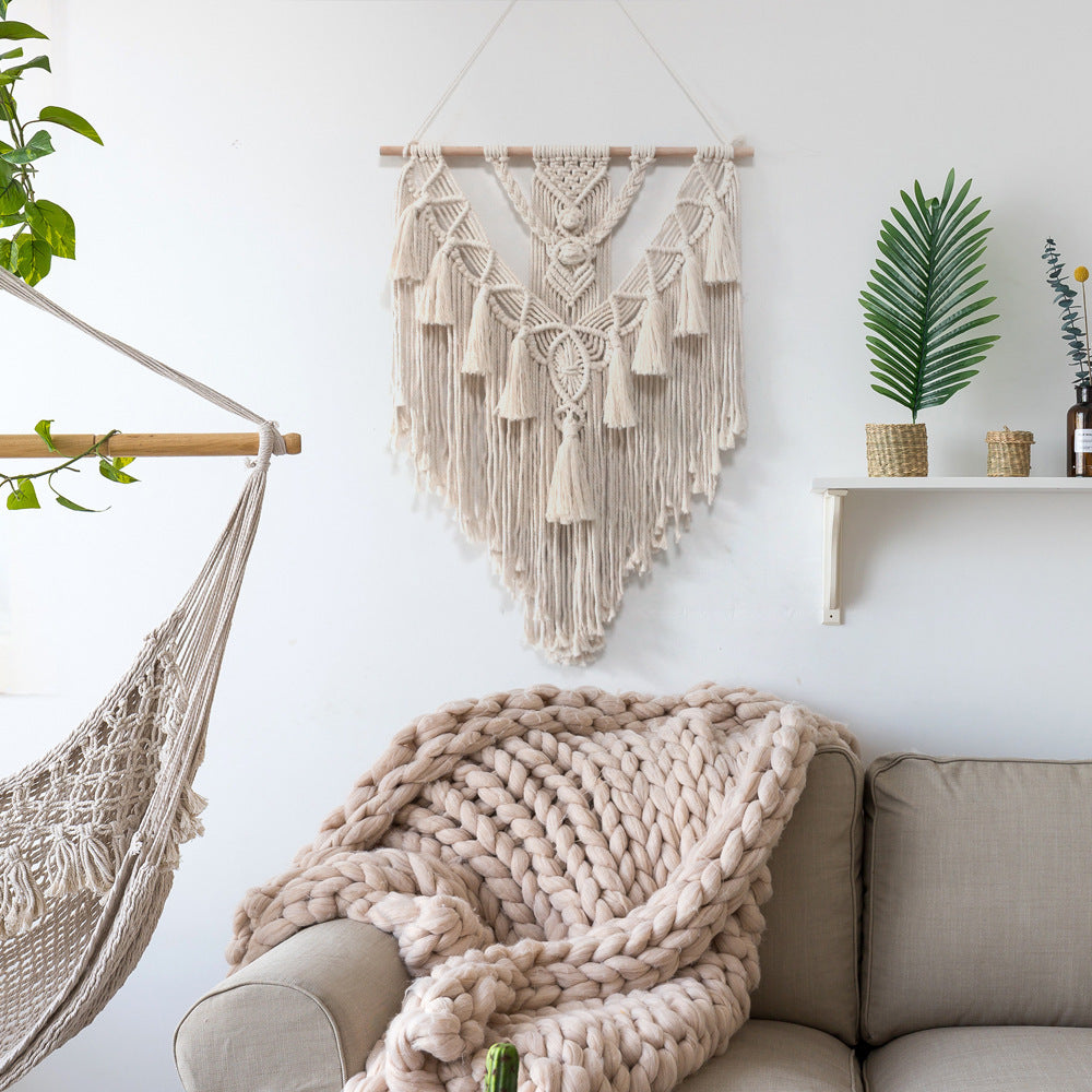 Hand-Woven Macrame Wall Hanging