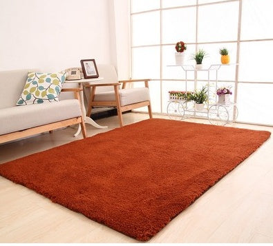 Fluffy White Plush Rug