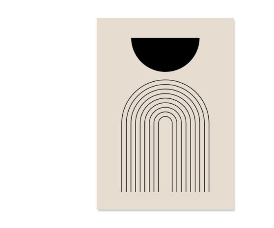 Boho Abstract Canvas Wall Art