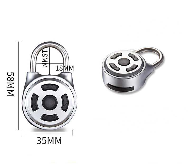 Smart Bluetooth Padlock with Directional Password Buttons