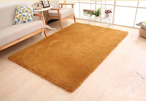 Fluffy White Plush Rug