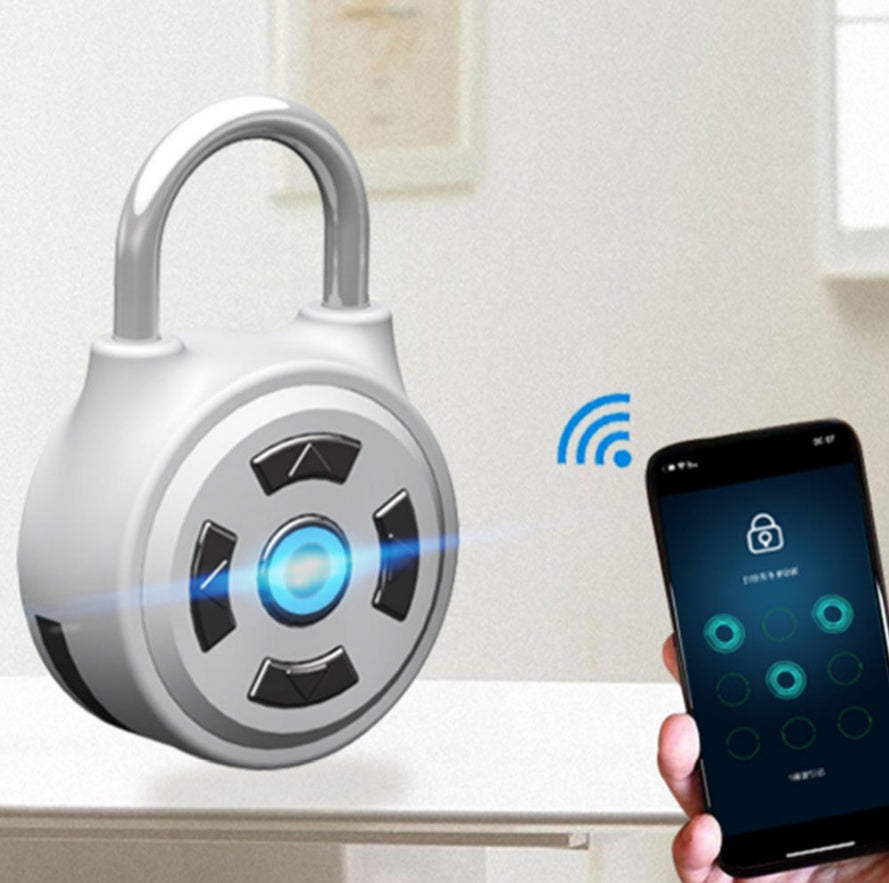 Smart Bluetooth Padlock with Directional Password Buttons
