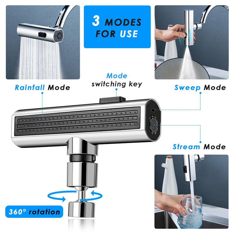 Multifunctional Rotating Waterfall Faucet Connector
