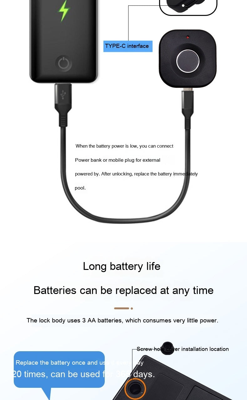 Smart Fingerprint Drawer & Wardrobe Lock