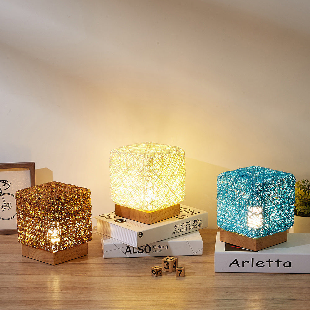 Hand-Knit LED Desk Lamp