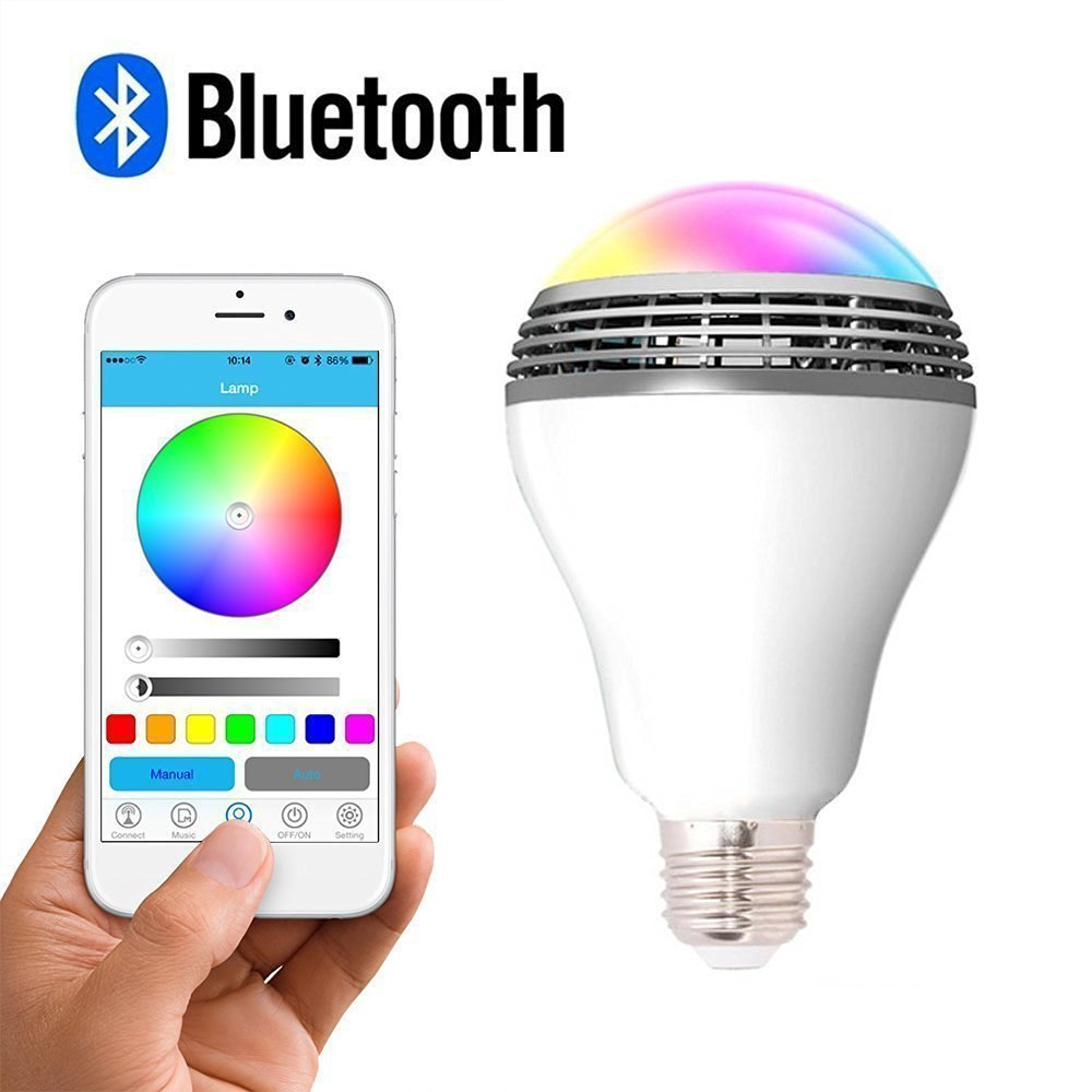 LED Smart Bluetooth Speaker Bulb – E27 RGB+W Light