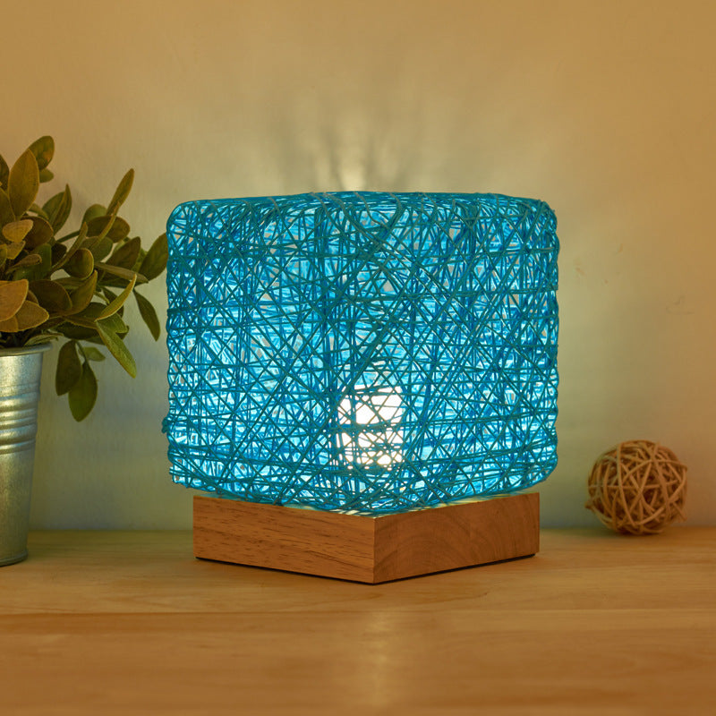 Hand-Knit LED Desk Lamp