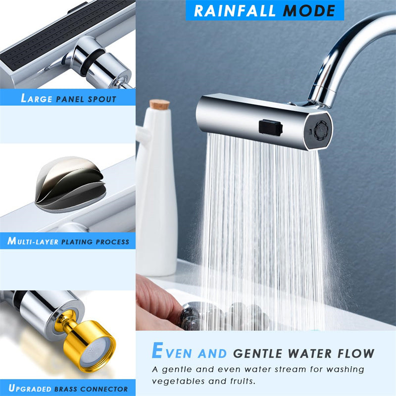 Multifunctional Rotating Waterfall Faucet Connector