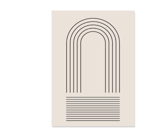 Boho Abstract Canvas Wall Art