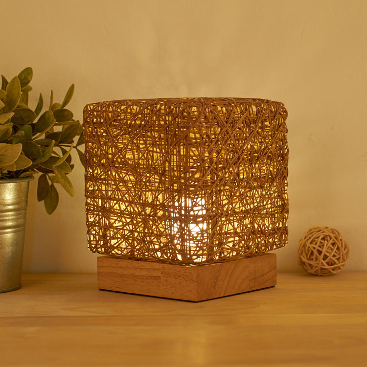 Hand-Knit LED Desk Lamp
