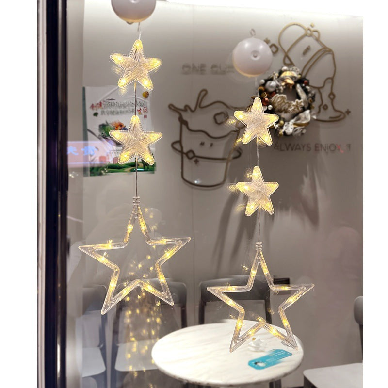 3-Pack LED Star Window Lights